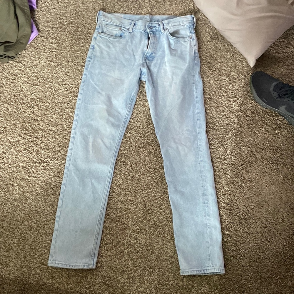 H&M WASHED SLIM JEANS 32x32